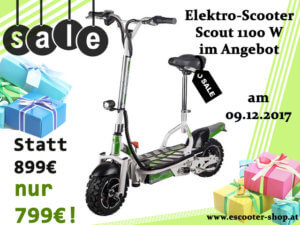 e scooter scout 1100 W in Aktion