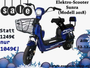 elektro scooter sunra in aktion