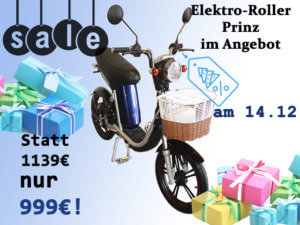 elektro scooter prinz in aktion
