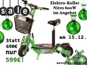 elektro roller nitro 600 W aktion