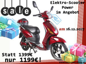 elektro scooter power in aktion