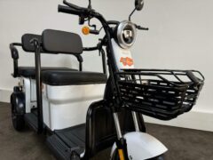 Elektro-Dreirad Tandem GULL weiß LED