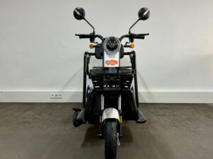 Elektro-Dreirad Tandem GULL weiß mit Korb