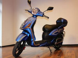 Elektro-Scooter Power blau mit Straßenzulassung