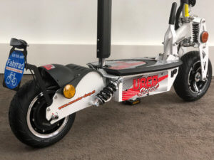 e scooter cruiser 600 weiss bürstenloser radnabenmotor
