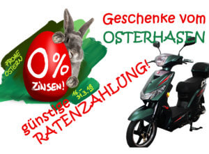 Elektro Scooter 0% Ratenzahlung